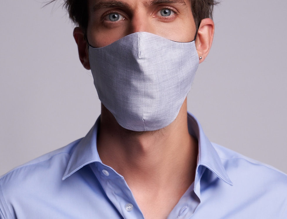 Basic Face Mask Man Grey