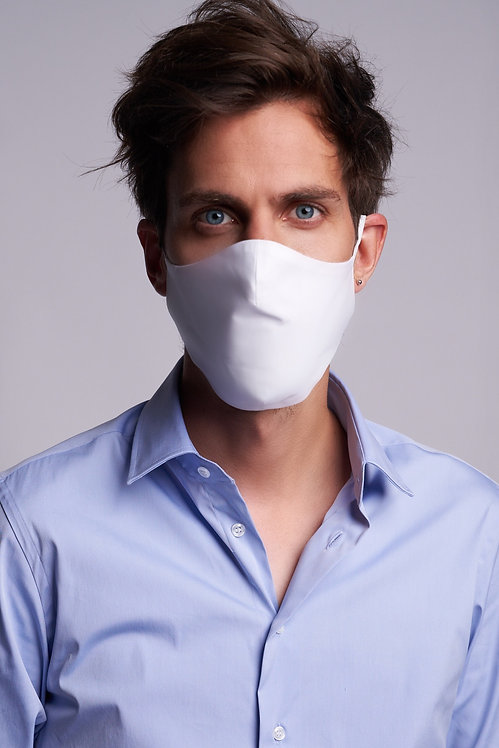 Basic Face Mask Man White