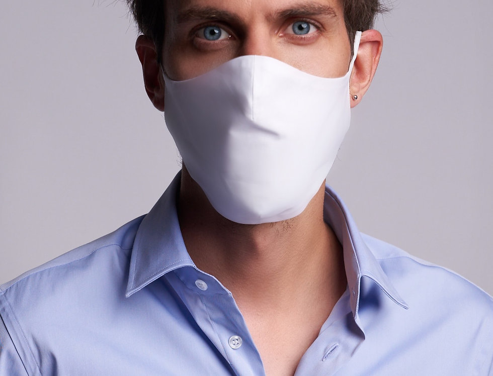 Basic Face Mask Man White
