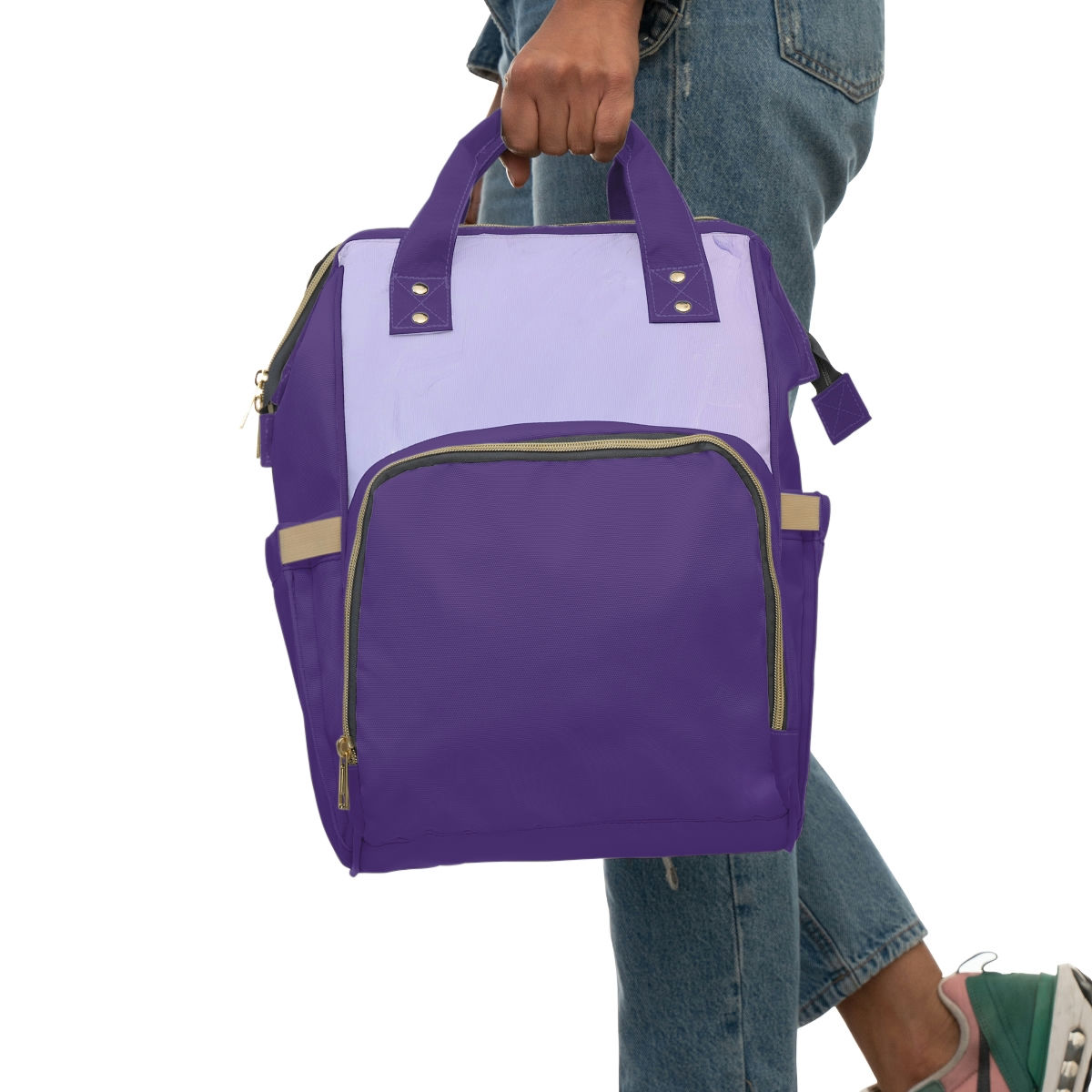 Lavendar Multifunctional Diaper Backpack
