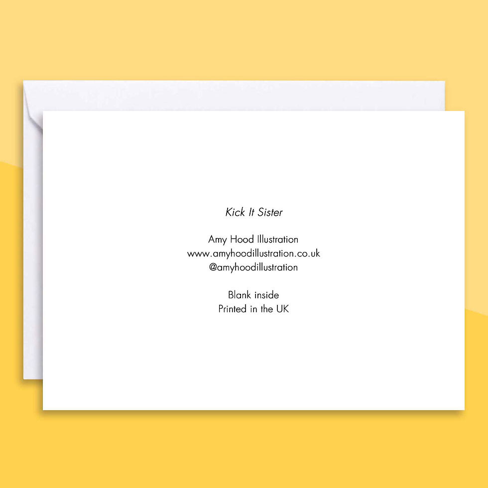 Thumbnail: Kick It Sister Greetings Card