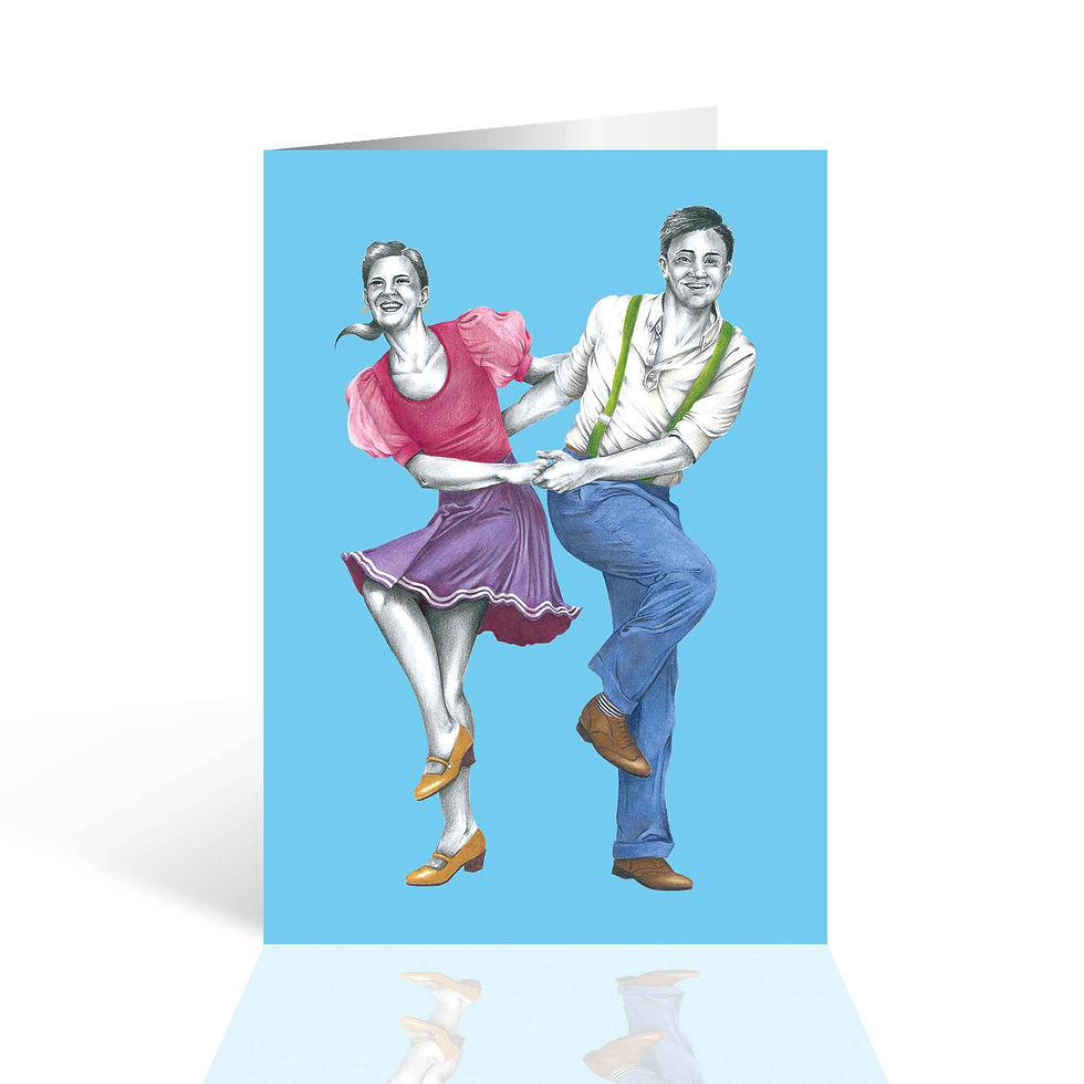 Thumbnail: Collegiate Shag Greetings Card