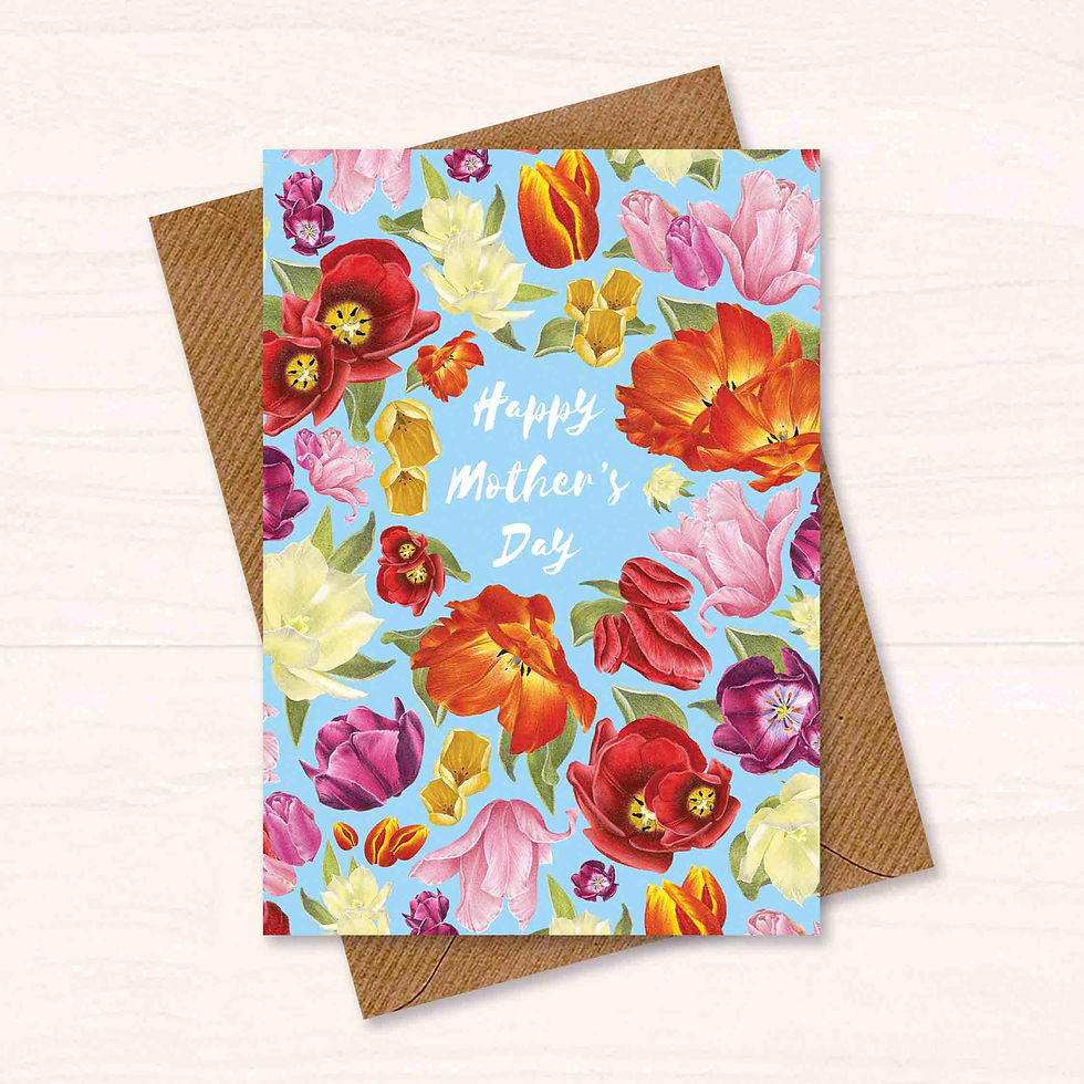 Thumbnail: Mother's Day Tulips Greetings Card