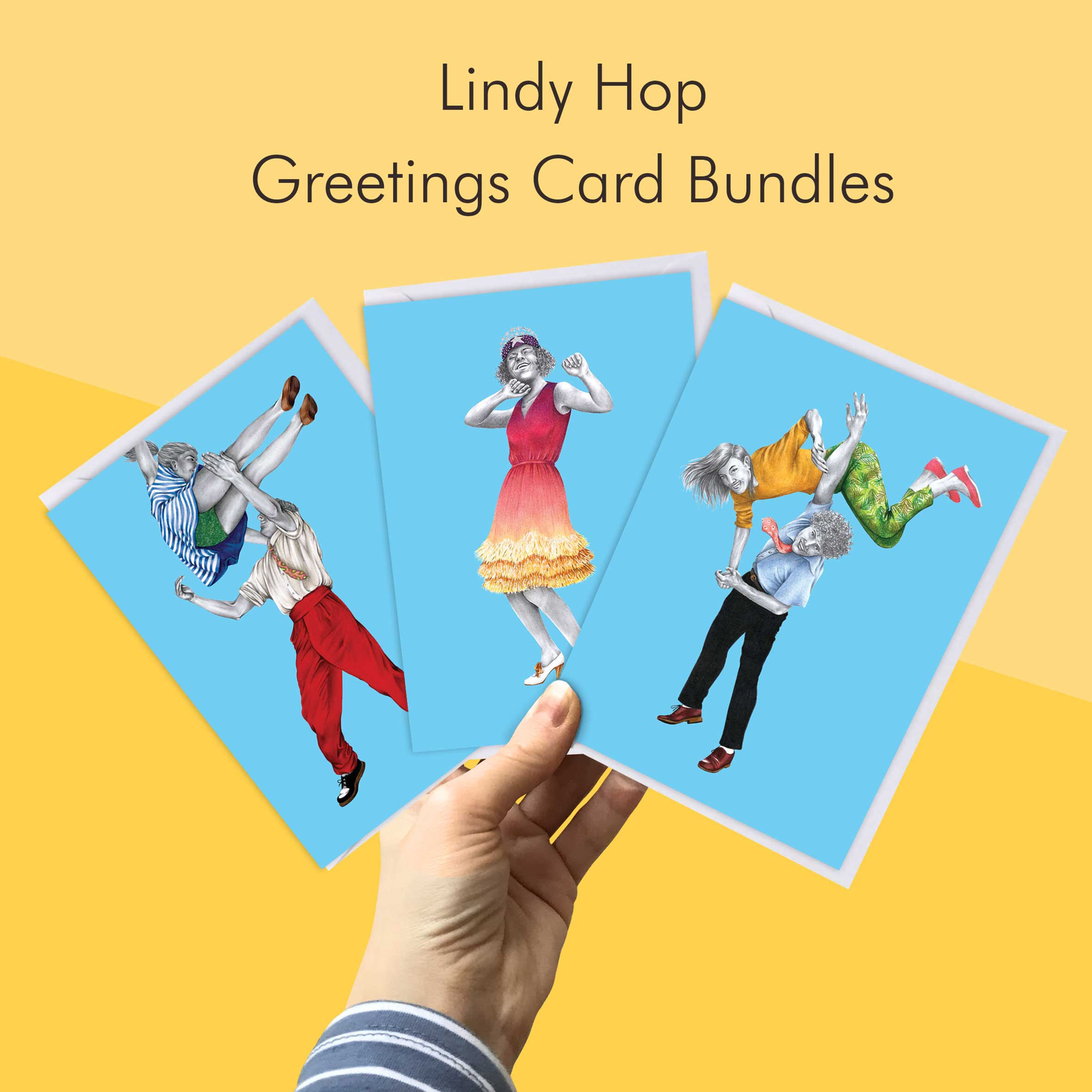Lindy Hop Greetings Card Bundles