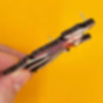 Airplane Charleston Pin Badge side view