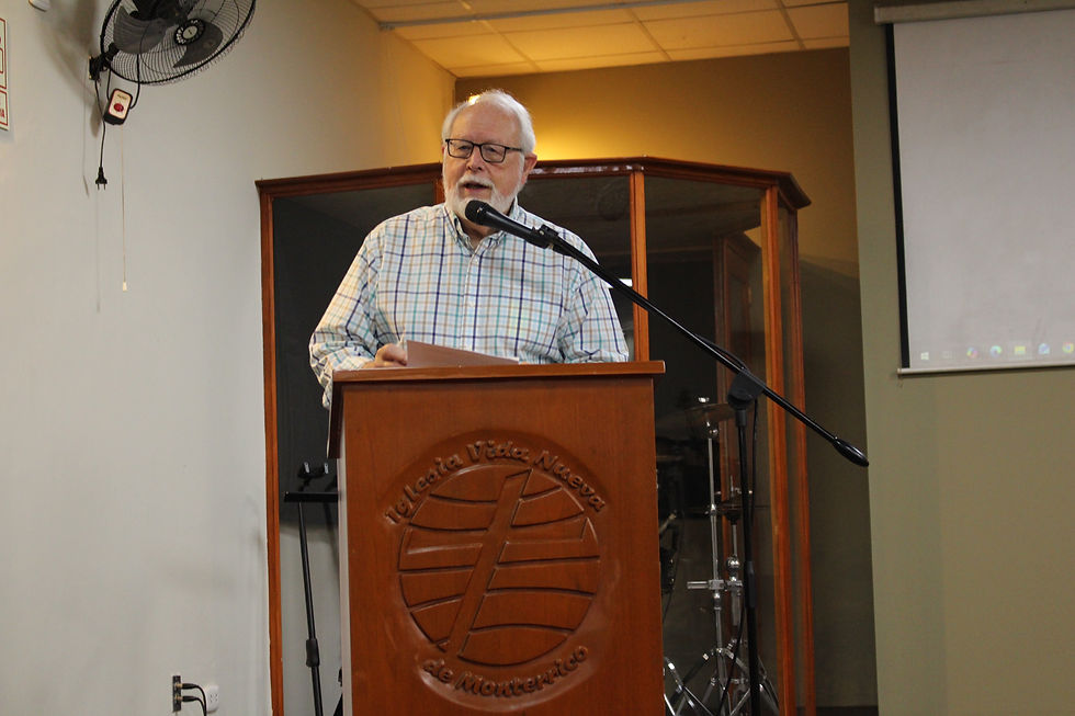 Rich preaching at the New Life Baptist Church in Monterrico