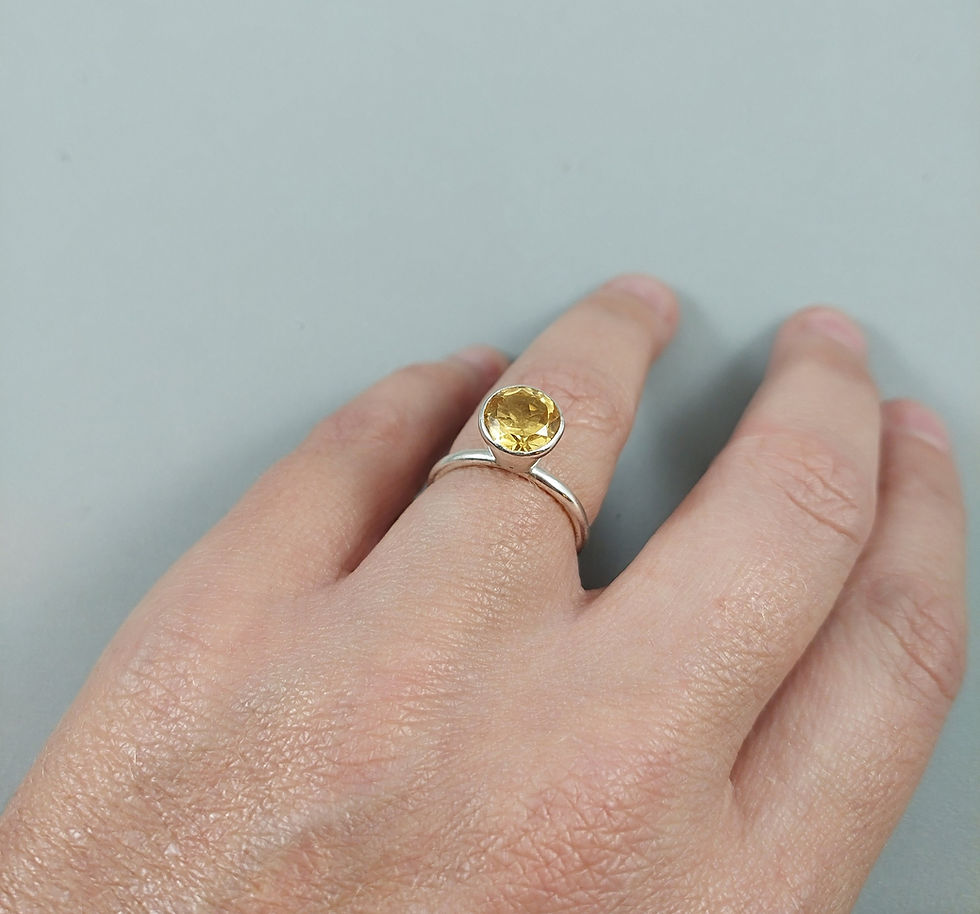 Anel soft citrino■