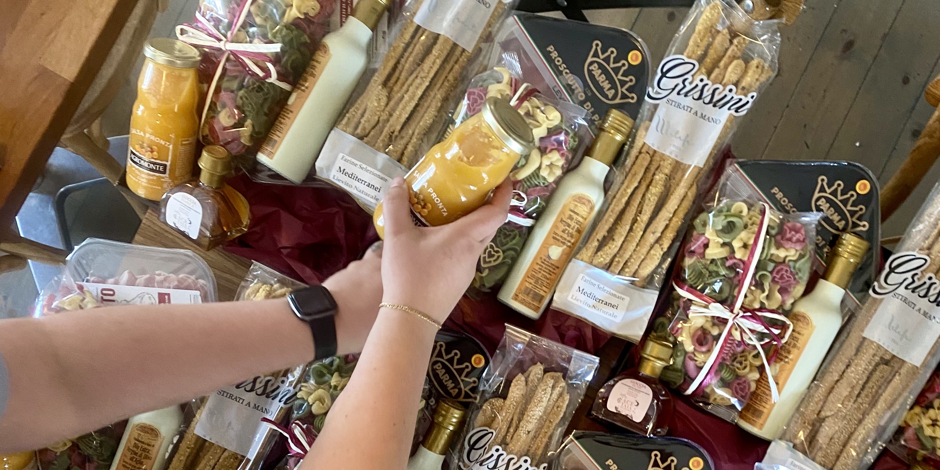 Arranged Food and Objects