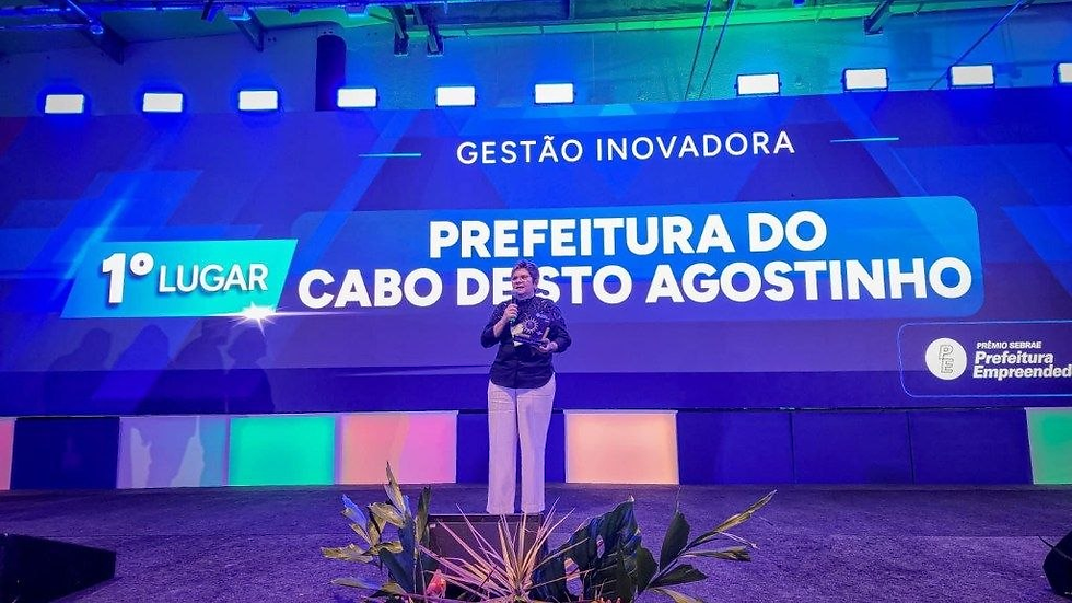 Prêmio Sebrae reconhece eficiência da gestão de Lula Cabral na saúde do Cabo de Santo Agostinho