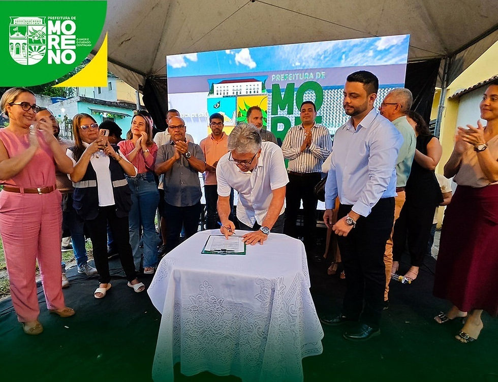 Moreno: assinada OS para a construção da Unidade Básica de Saúde