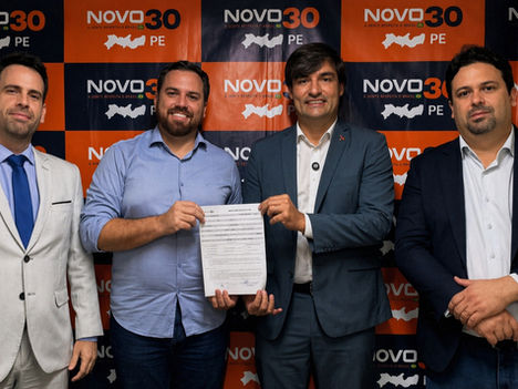Presidente do Novo de Jaboatão, Syer Rodrigues, anuncia pré-candidatura a deputado estadual