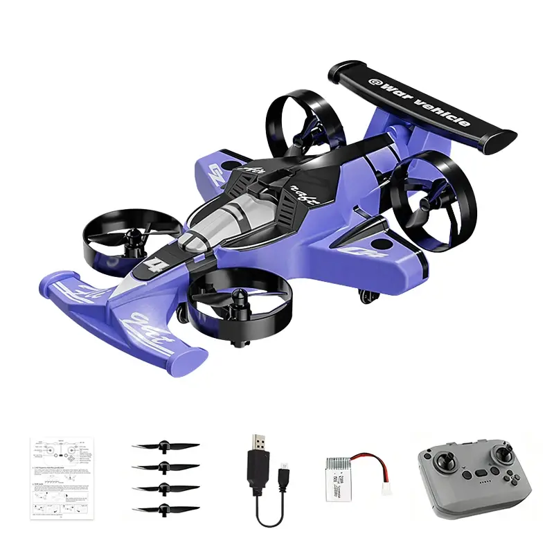Thumbnail: Mini Drones Land Air Dual Mode RC  Drift Car Plane Helicopter Remote