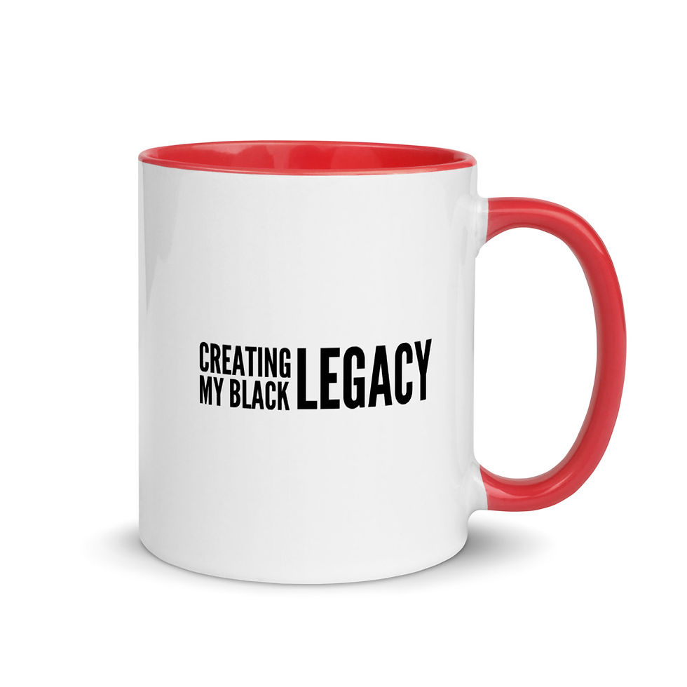 Thumbnail: mug with writing creating my black legacy