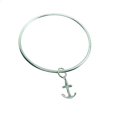 Anchor Charm Bangle