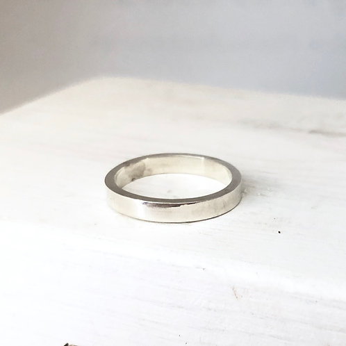 Silver Rectangular Band