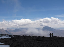 last stretch to reach the summit