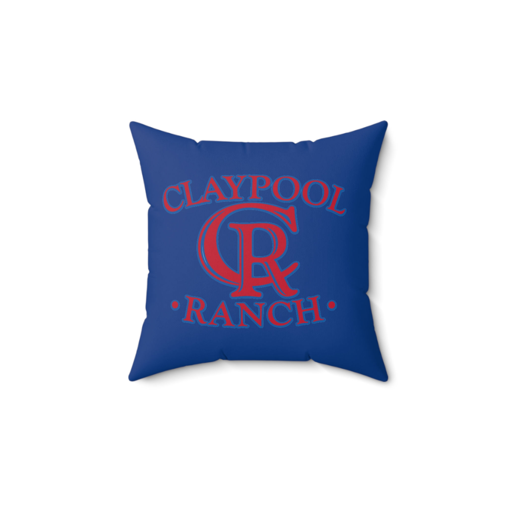 Claypool Ranch Faux Suede Square Pillow Royal
