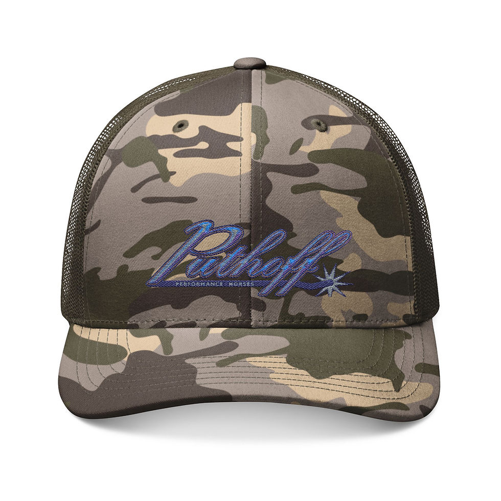 PPH Embroidered Camouflage snap back Trucker Hat