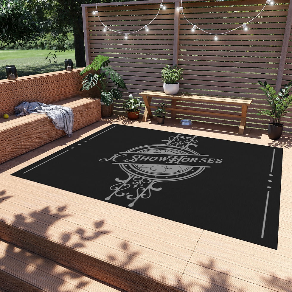 JC Show Horses Outdoor Rug