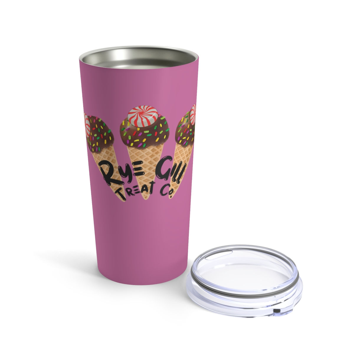 Rye Gill Treat Co. 20oz Tumbler pink