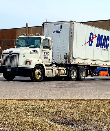 Truck being loaded for CDL-A driver jobs near Detroit, MI