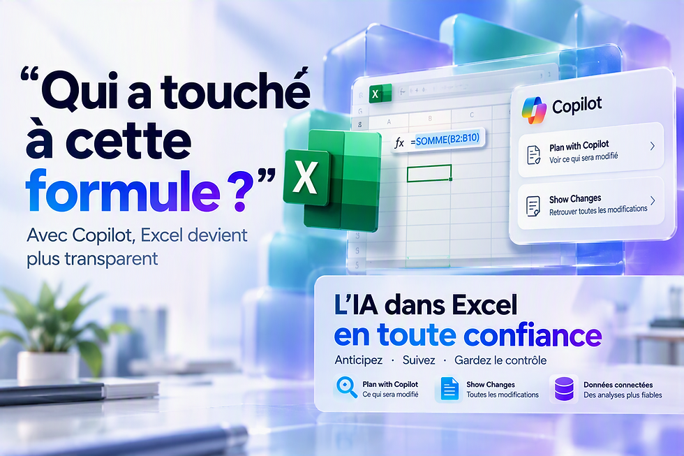 Avec Copilot, Excel est plus transparent