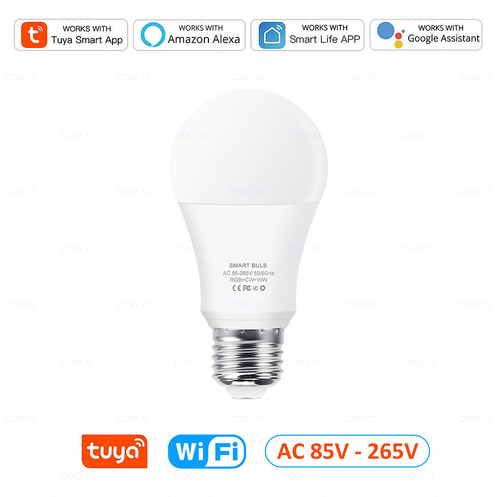 Miniatura: Lâmpada Inteligente WiFi RGB E27 Compatível com Alexa