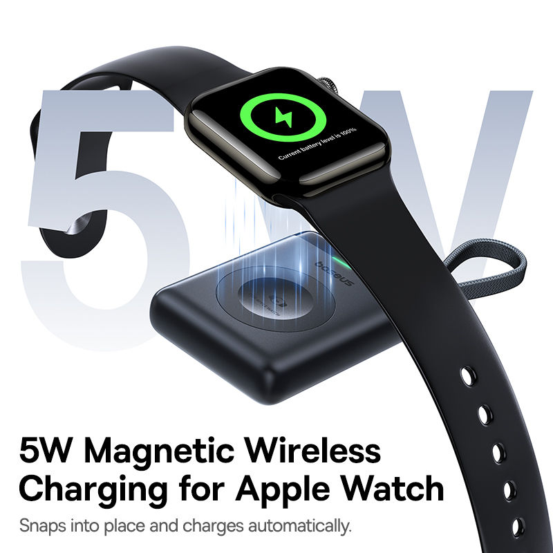 Miniatura: Carregador Sem Fio Baseus Magnético para Smartwatch USB C
