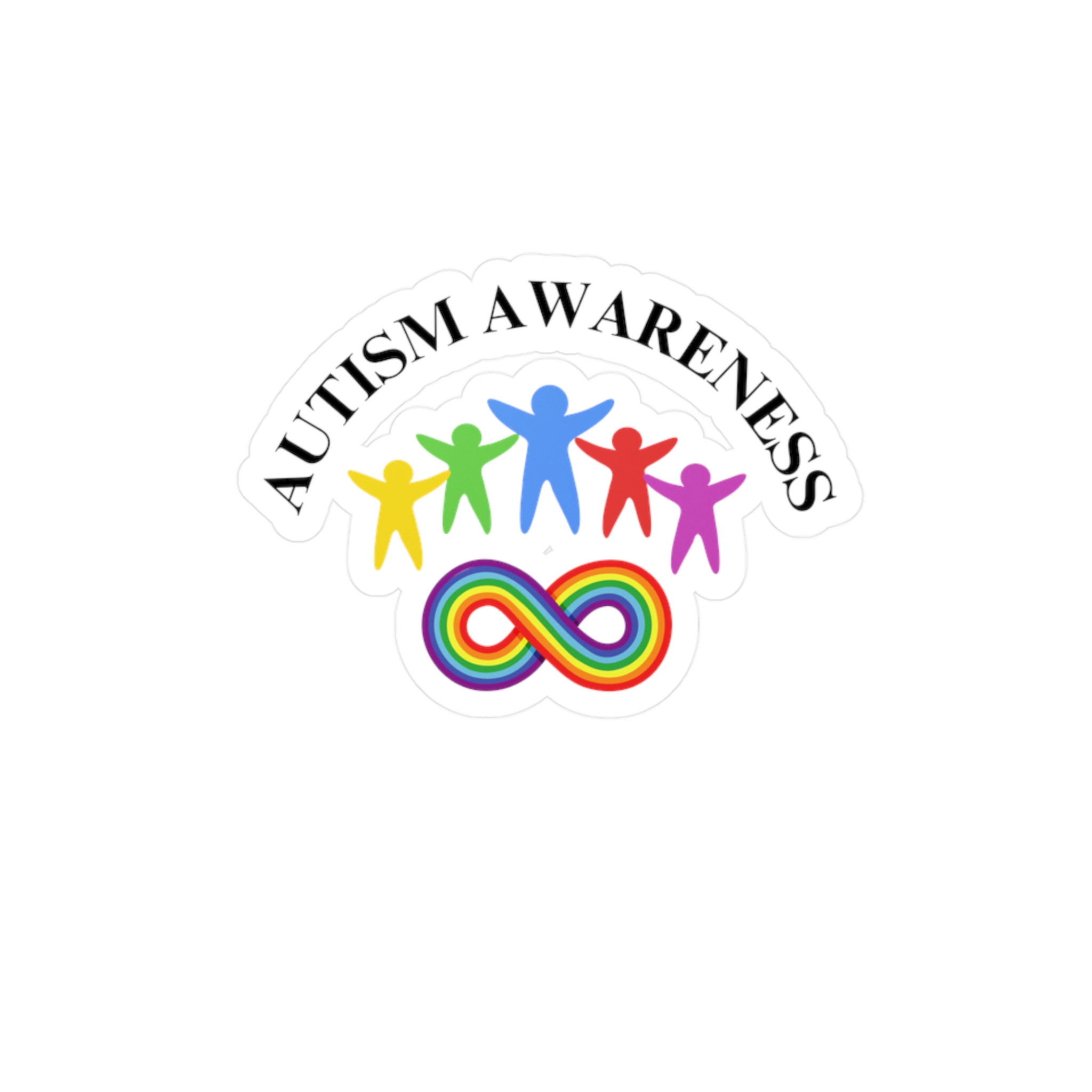 Autism Awareness Kiss-Cut Vinyl Decals - Colorful Support Stickers