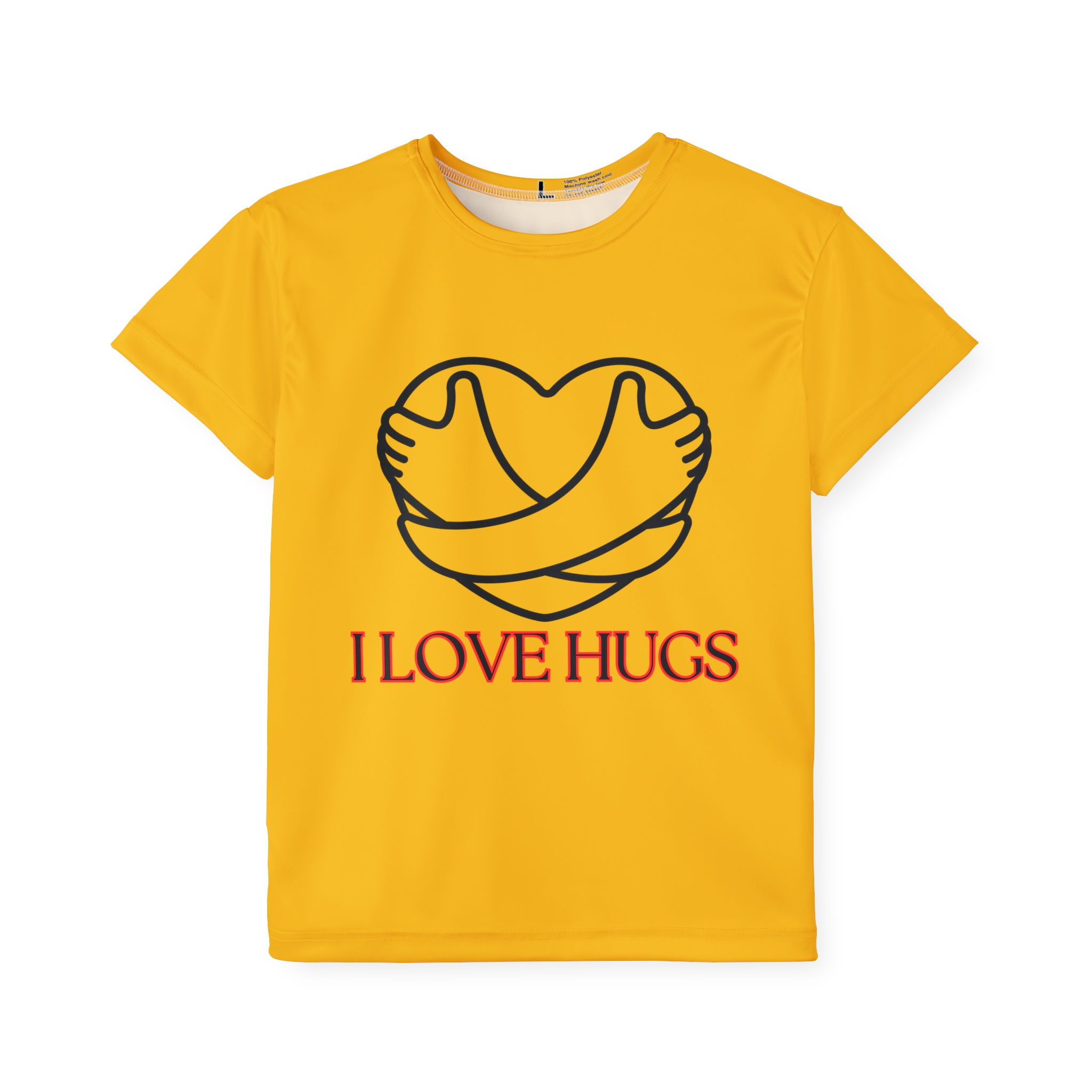 I Love Hugs Kids Sports Jersey 