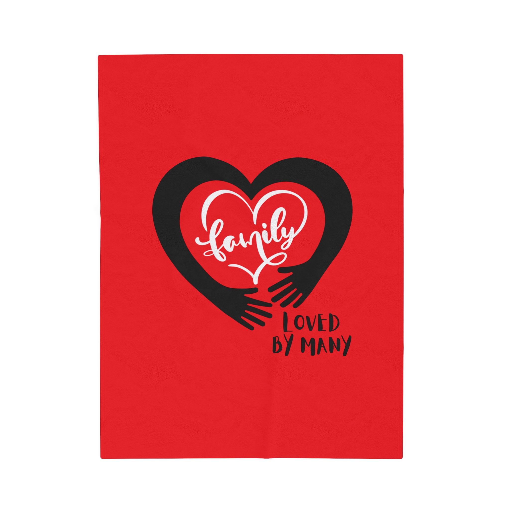 Loved By Many Velveteen Plush Blanket