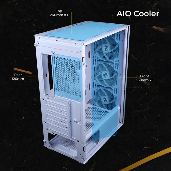 Thumbnail: Zebronics Zeb-Ronin Computer Cabinet White