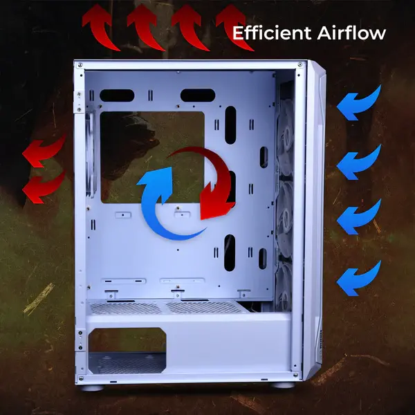 Thumbnail: Zebronics Zeb-Ronin Computer Cabinet White