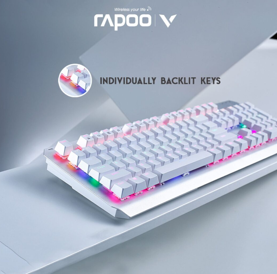 Thumbnail: Rapoo GK500 White Backlit Mechanical Gaming Keyboard (White)