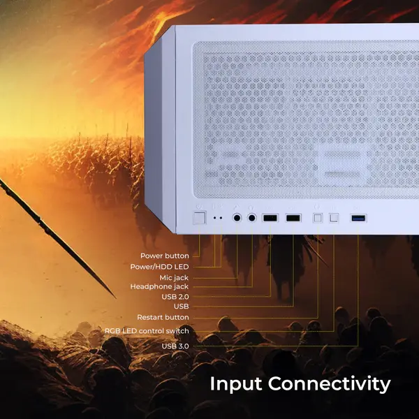 Thumbnail: Zebronics Zeb-Ronin Computer Cabinet White