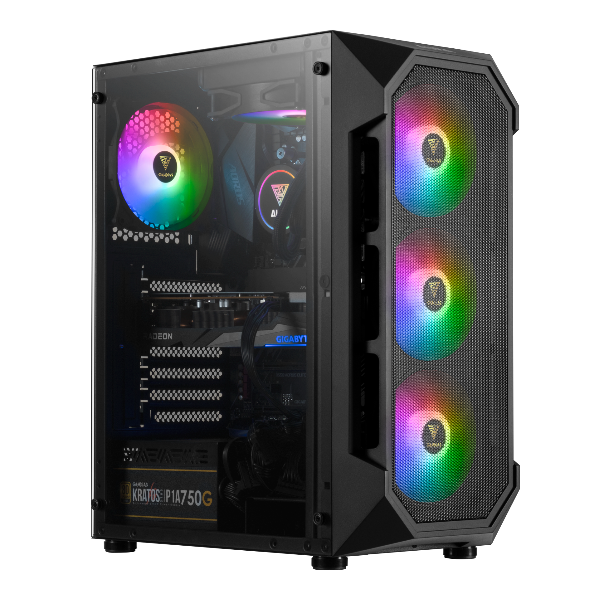 GAMDIAS AURA GC1 RGB MID-TOWER CASE (BLACK)