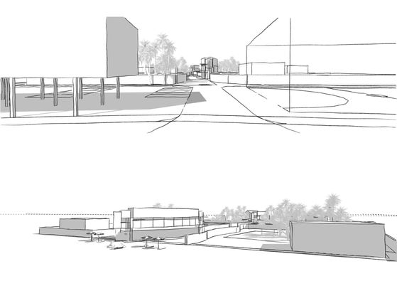 Ground-level site plan for Mentawai surf masterplan