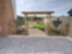 Double Pergola & field gate