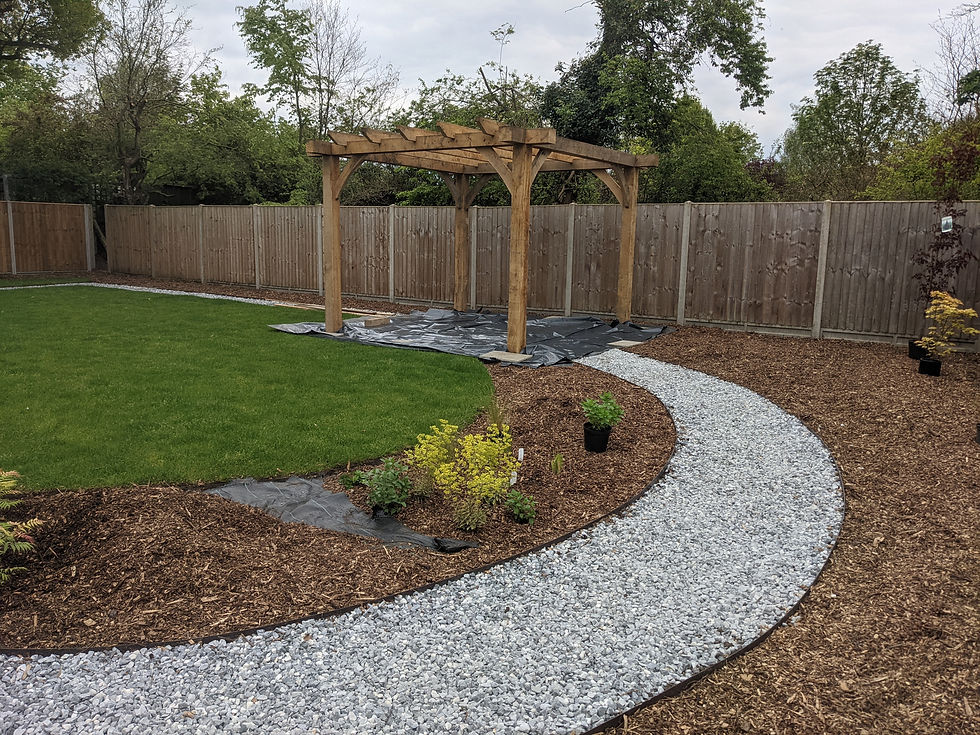 Grande Oak Pergola 150 x 150