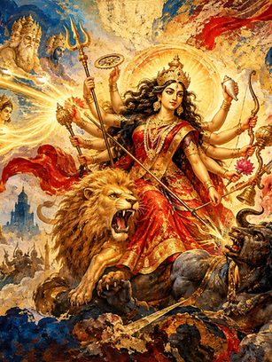 When the Gods Became Light: The Cosmic Presence of Durga