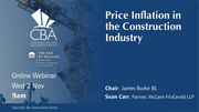 Price Inflation in the Construction Industry 