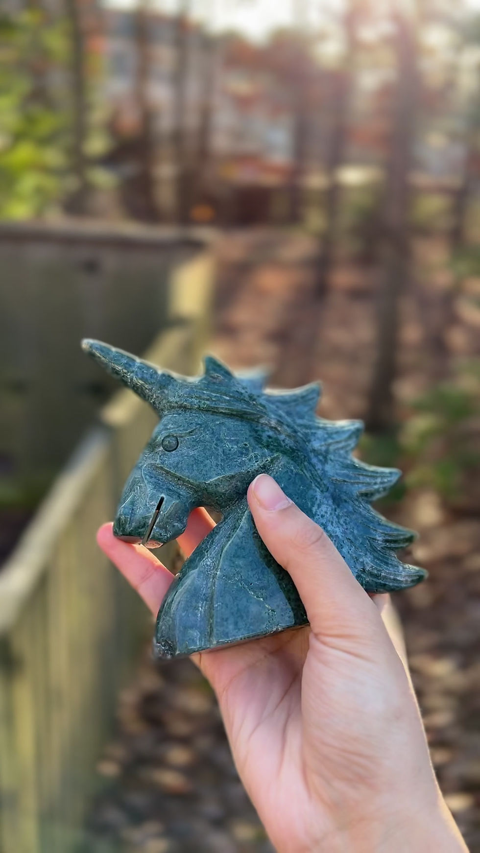 Thumbnail: Moss Agate Unicorn