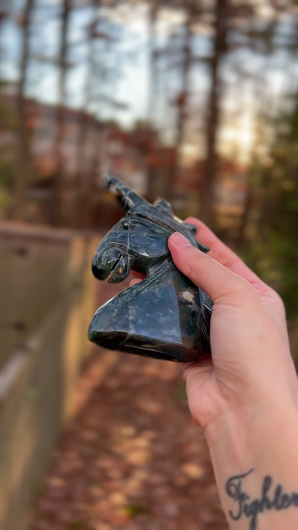 Thumbnail: Moss Agate Unicorn
