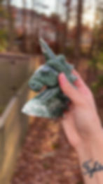 Thumbnail: Moss Agate Unicorn