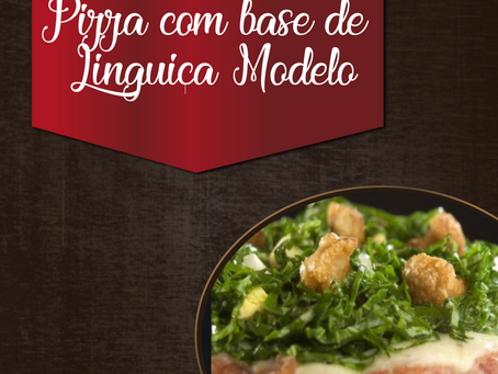 Pizza com base de Linguiça Modelo