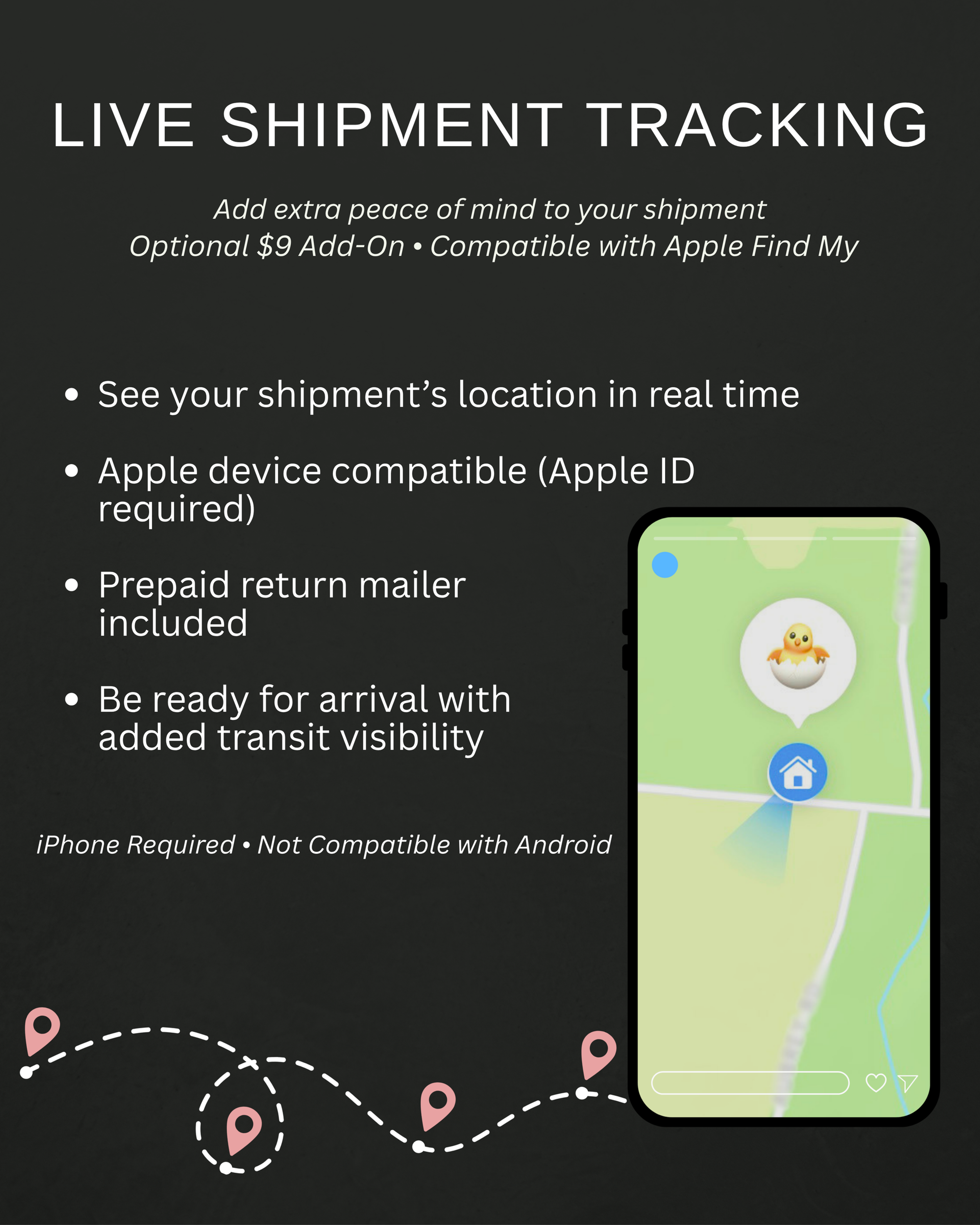Live Shipment Tracking Add-On (Apple Compatible)