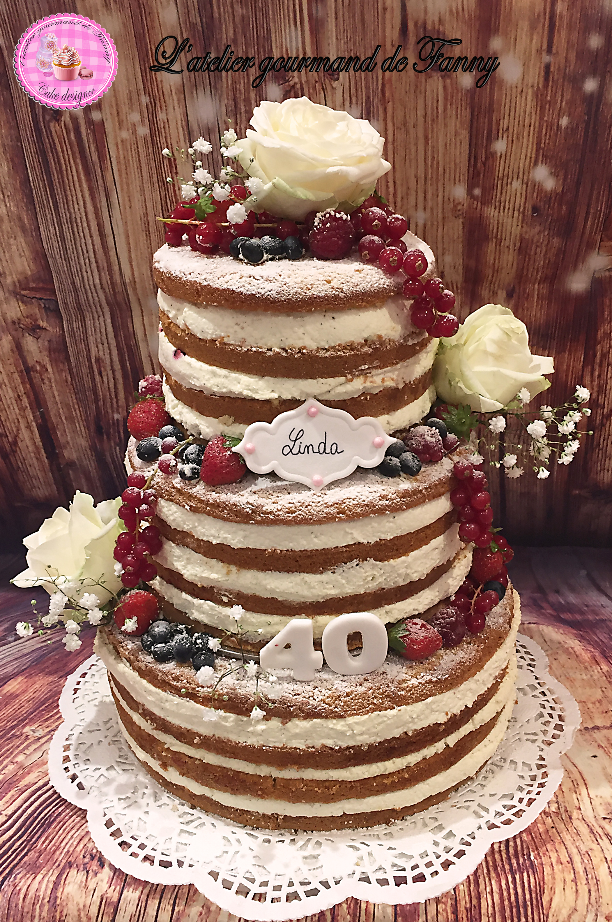 Nude cake 40 Parts
