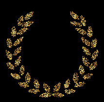 gold-glitter-icon-of-laurel-wreath-isola