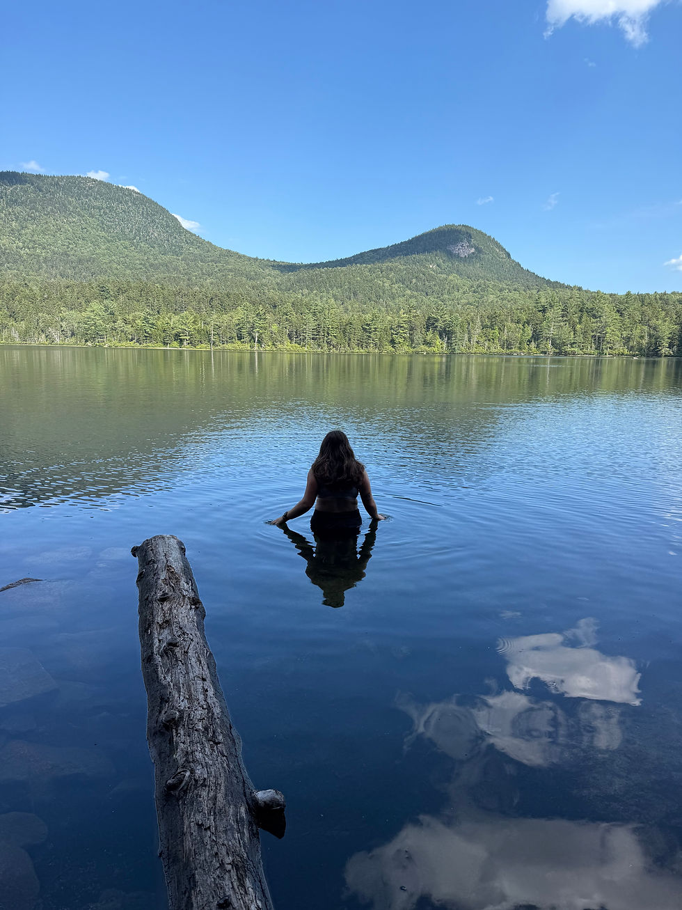 Sawyer Pond, backdropped by Tremont and Owl Cliff