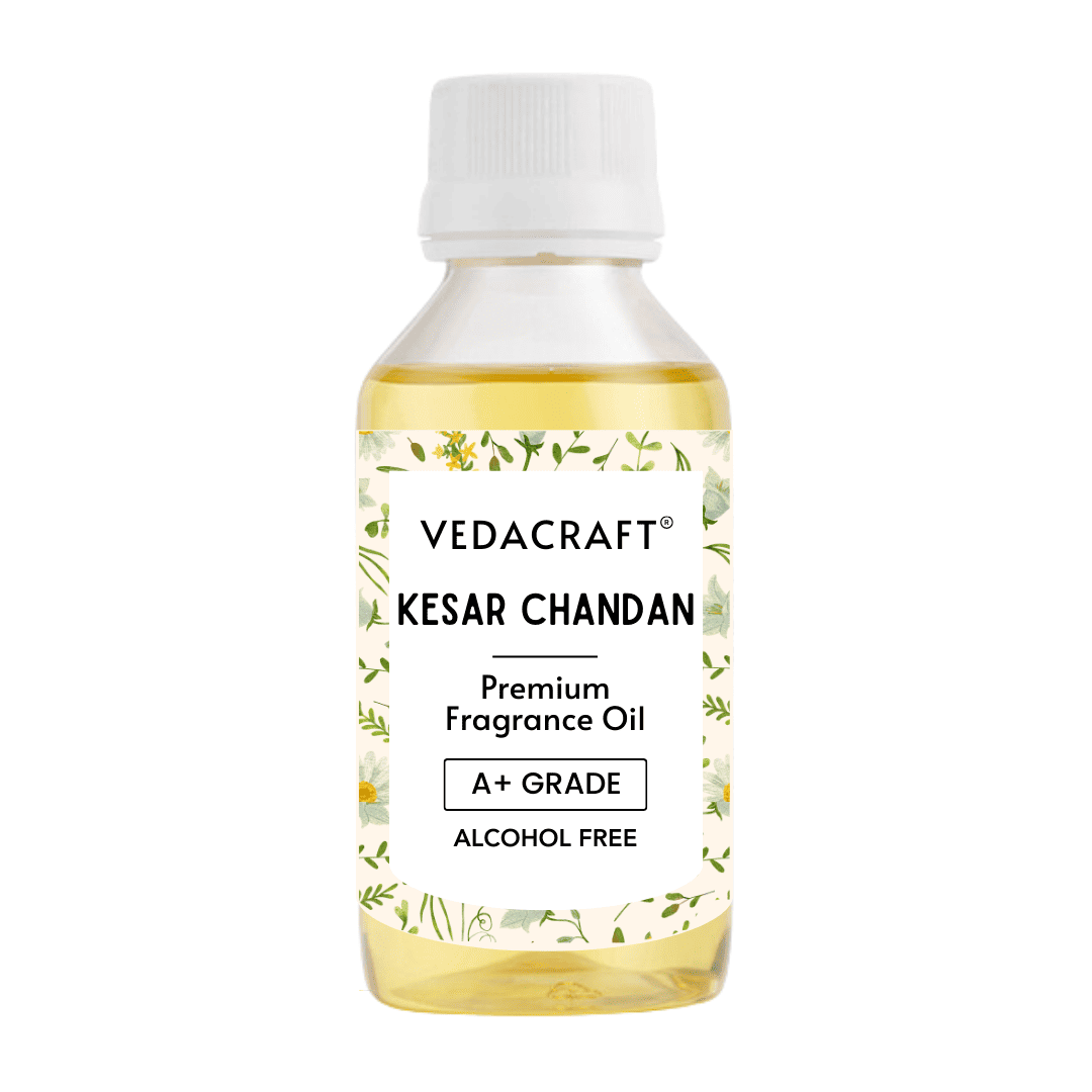 Premium Kesar Chandan Fragrance Oil for Soaps, Candles, Perfumes, and DIY